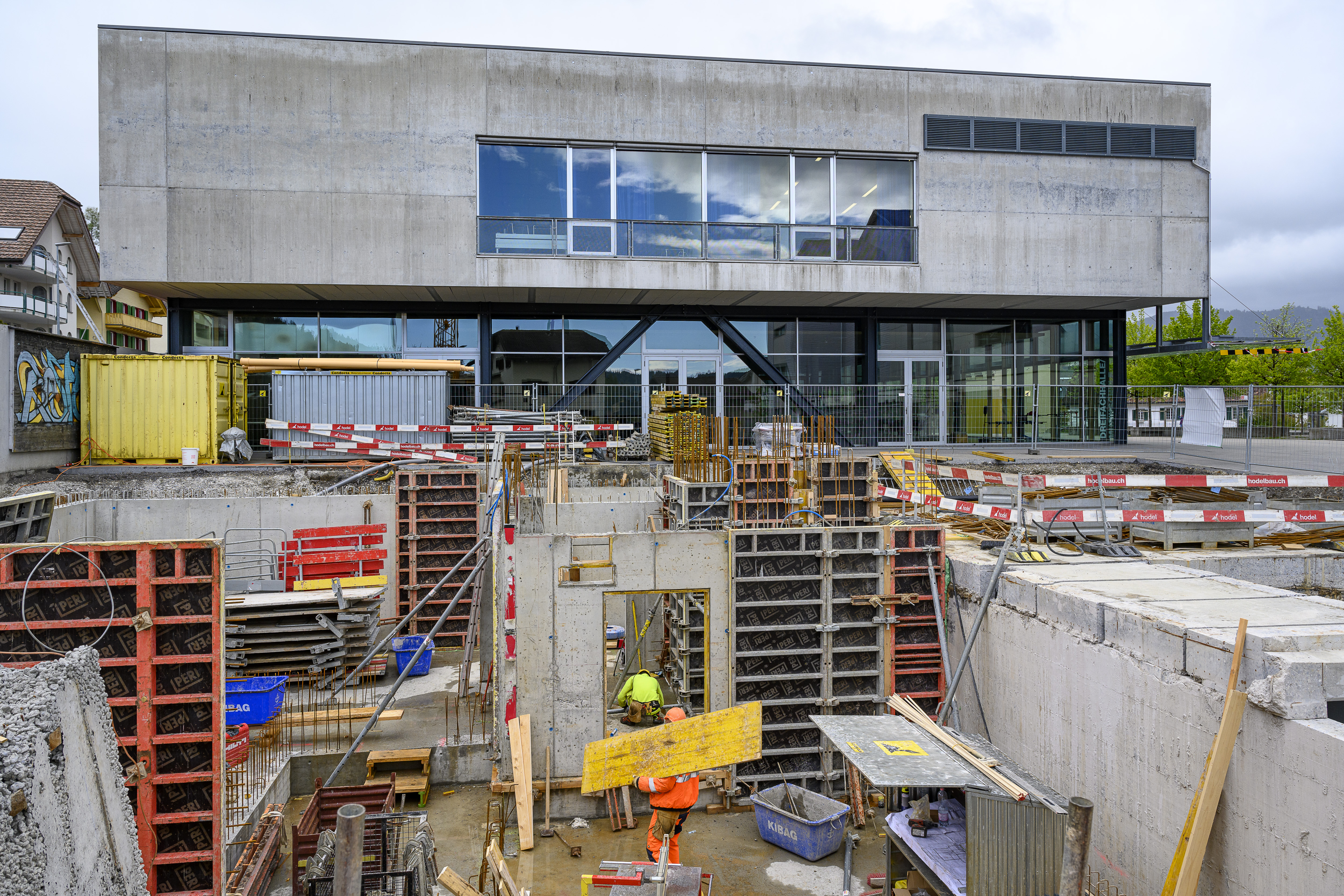 Es geht voran auf der Baustelle. 