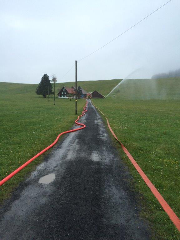 Wassertransportübung im Gebiet Tänndli, Mai 2017