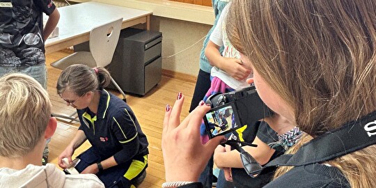 Kinder beim Samariterkurs