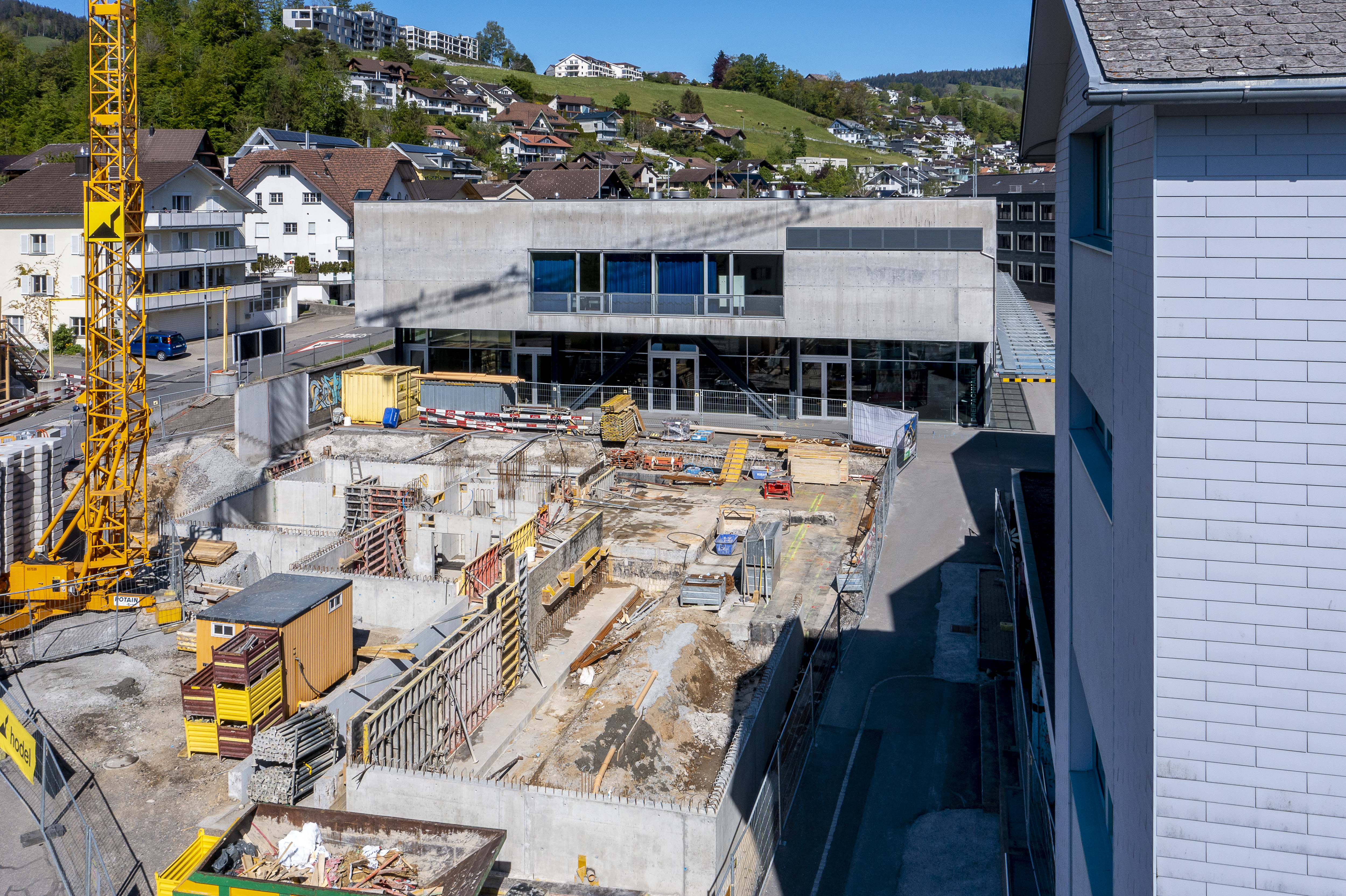 Es geht voran auf der Baustelle. 