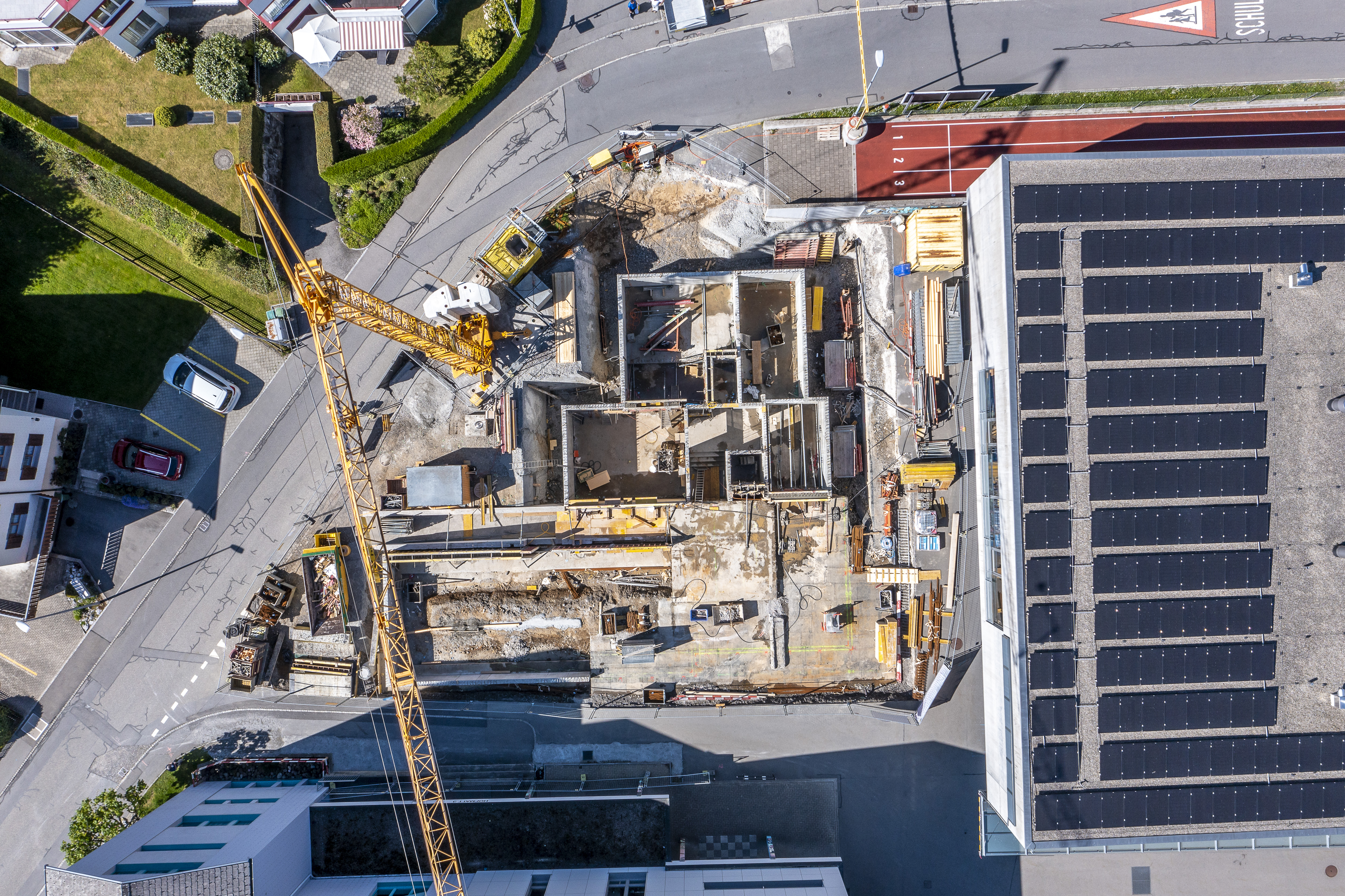 Es geht voran auf der Baustelle. 