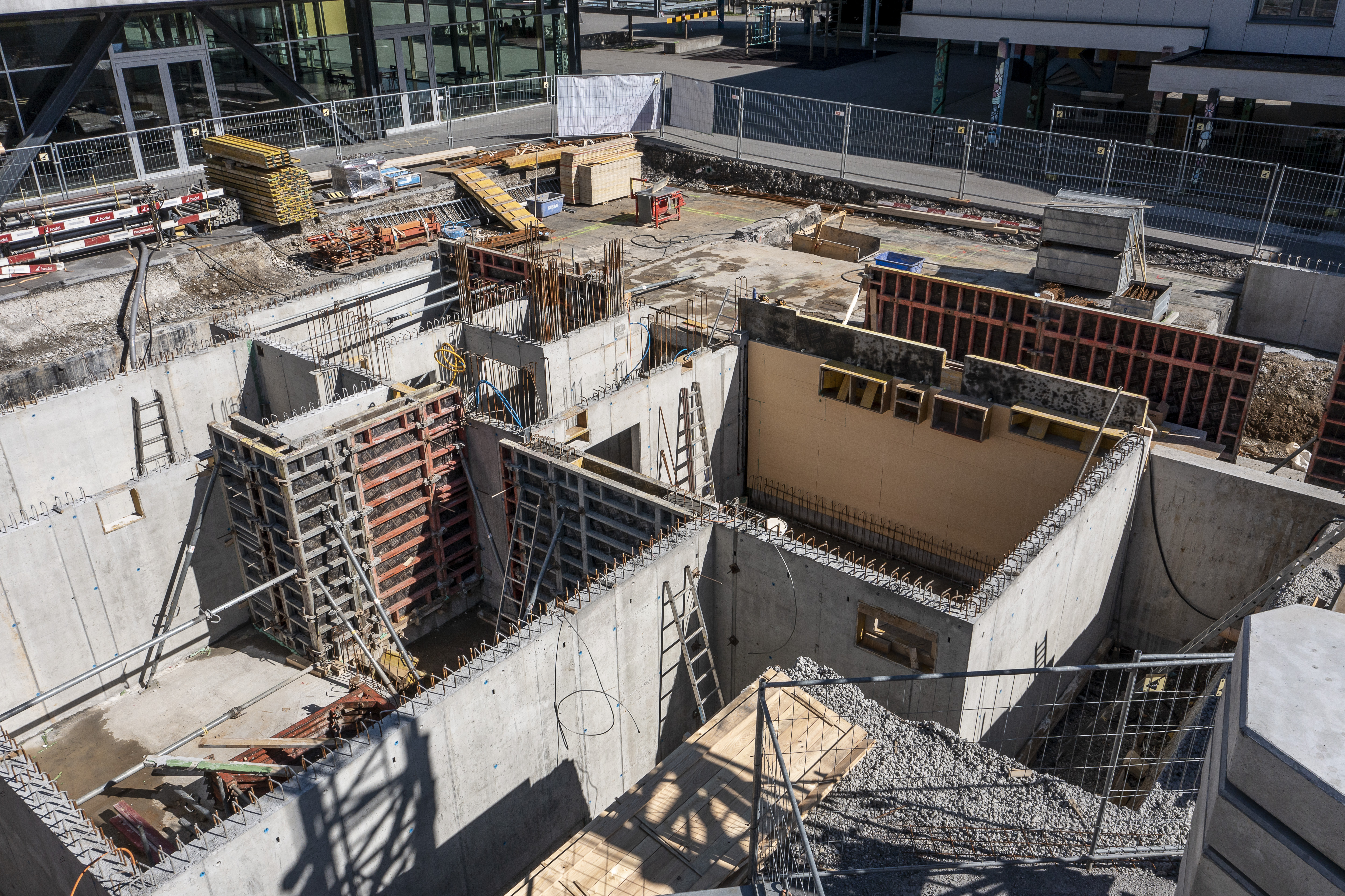 Es geht voran auf der Baustelle. 