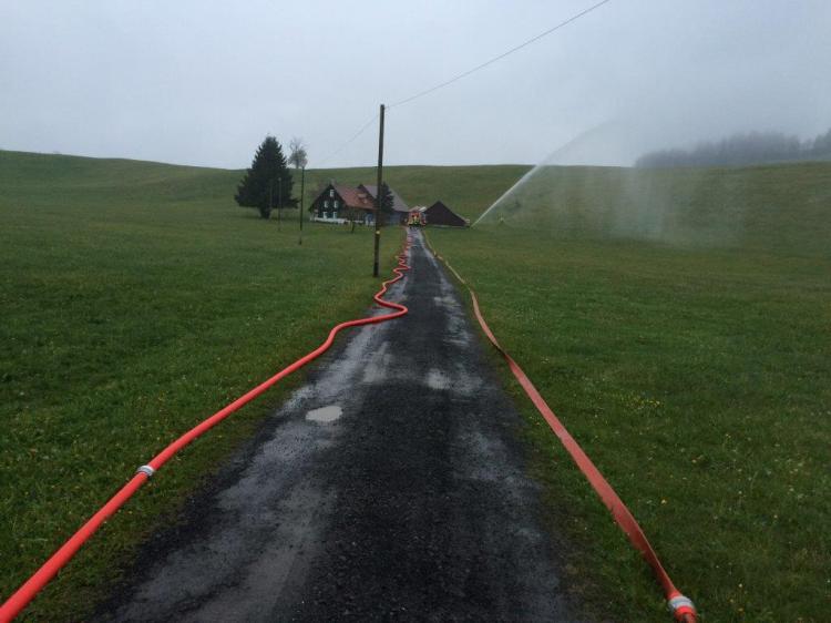 Wassertransportübung im Gebiet Tänndli, Mai 2017