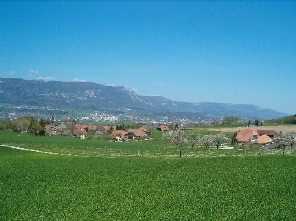 Blick auf den Mühlehof und die Oele Nennigkofen.