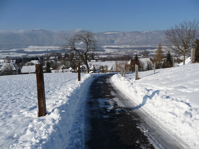 Auf dem Weg ins Dorf.