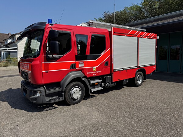 Das neue Tanklöschfahrzeug der Feuerwehr Lüsslingen-Nennigkofen