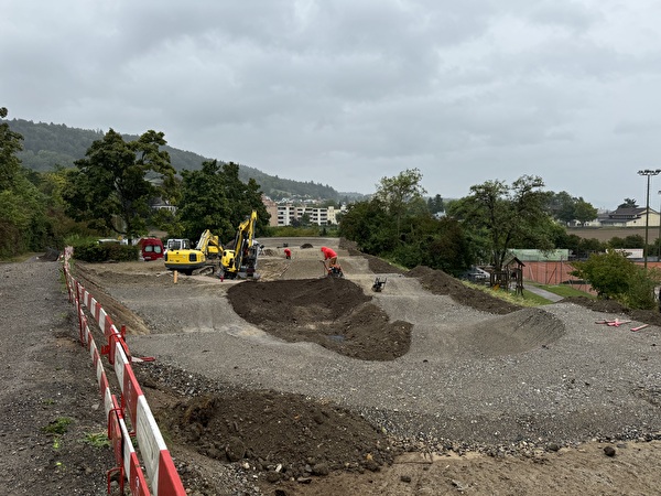 Pumptrack im Bau