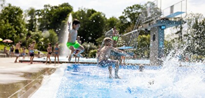 Schwimmbad Sprungbecken