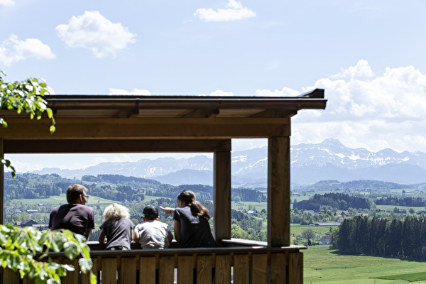 Aussicht in der Waldschenke