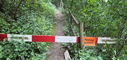 Sperrung Städeli Fussweg
