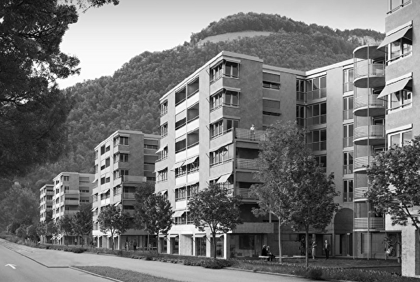 Vis-à-vis des Länderparks soll ein lebendiges neues Quartier entstehen. (Visualisierung: zVg)