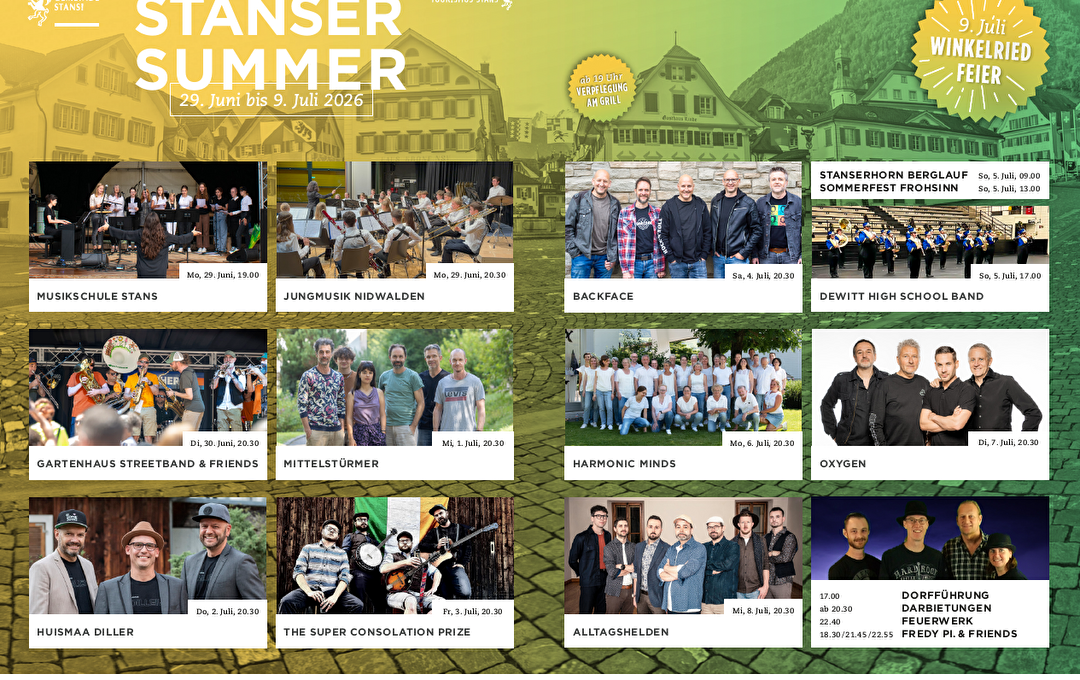 Programm Stanser Summer 2026
