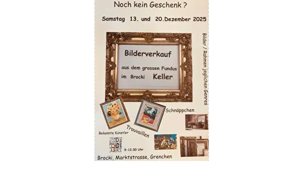 Grosser Bilderverkauf - offener Keller