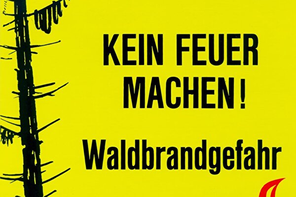 Kein Feuer machen! Waldbrandgefahr. www.kav.so.ch