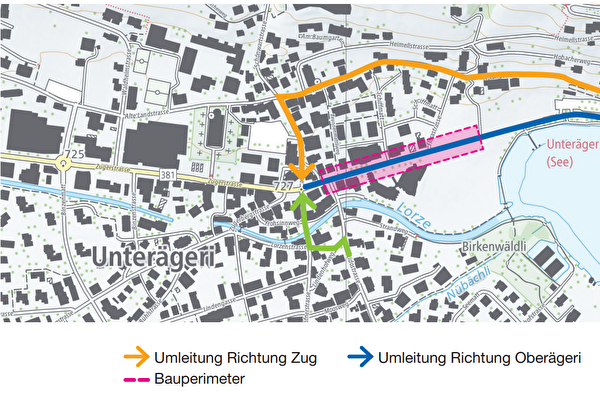 Teilsperrung Seestrasse