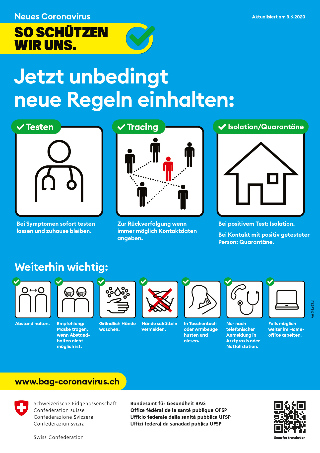 Unterägeri Coronavirus Neue Regeln BAG Contact Tracing