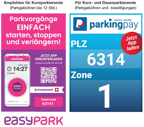 Parkieren in Unteraegeri