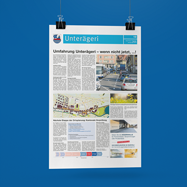 Gemeindenachrichten März 2022 in der ZugerPresse