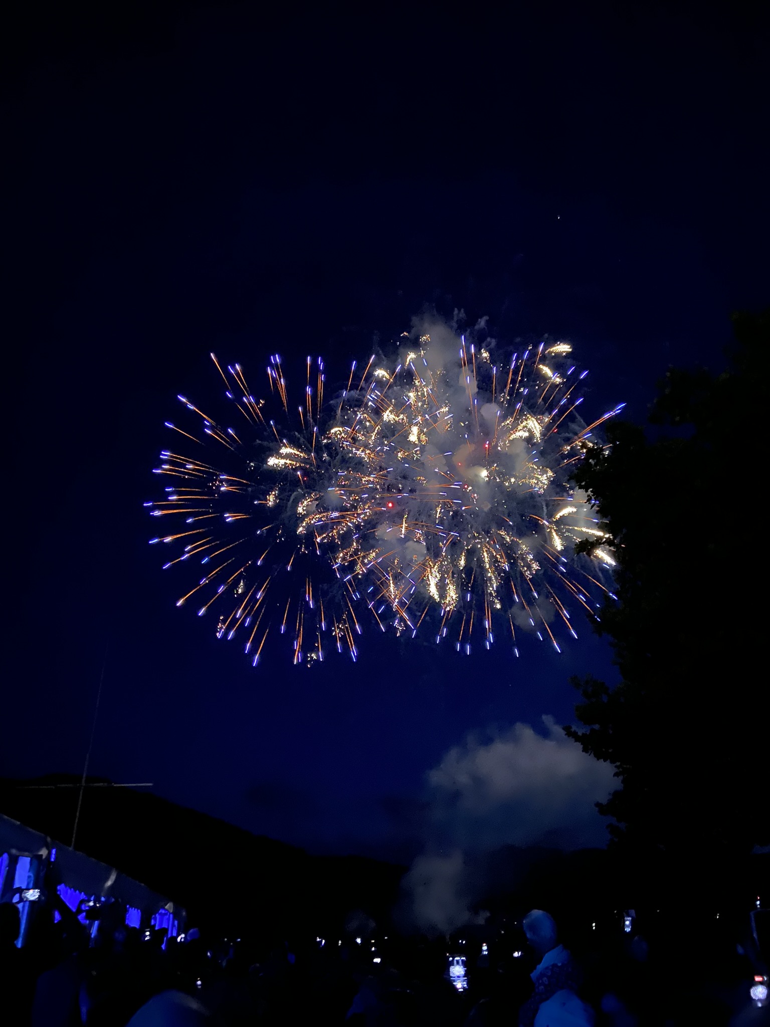 Der krönende Abschluss war das von Musik begleitete Feuerwerk von Bugano.