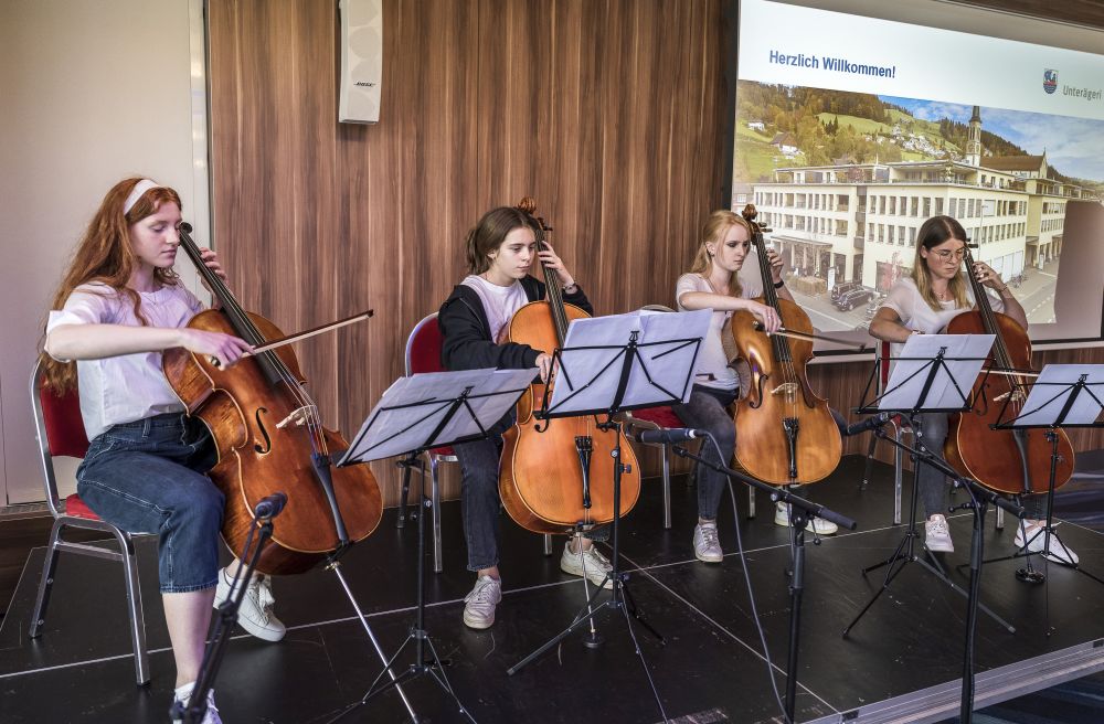 Ensembles «4Cellos» der Musikschule Unterägeri