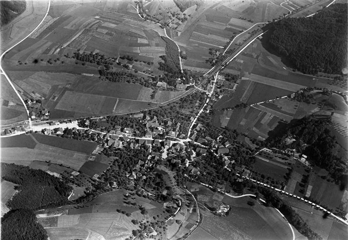 Luftaufnahme Wynigen 1922