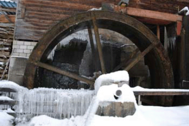 Wasserrad Sägerei Kappelen