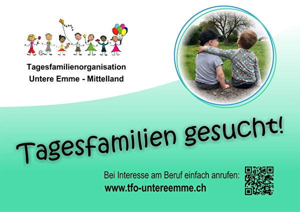 Tagesfamilien gesucht!