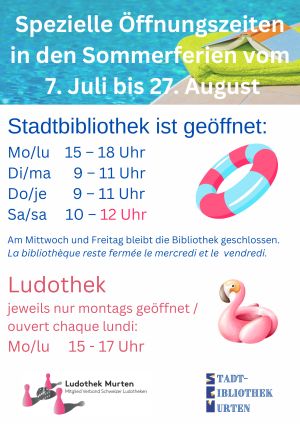 Sommerferien Öffnungszeiten