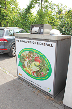 Die Bioklappe auf dem Areal Eisweiher