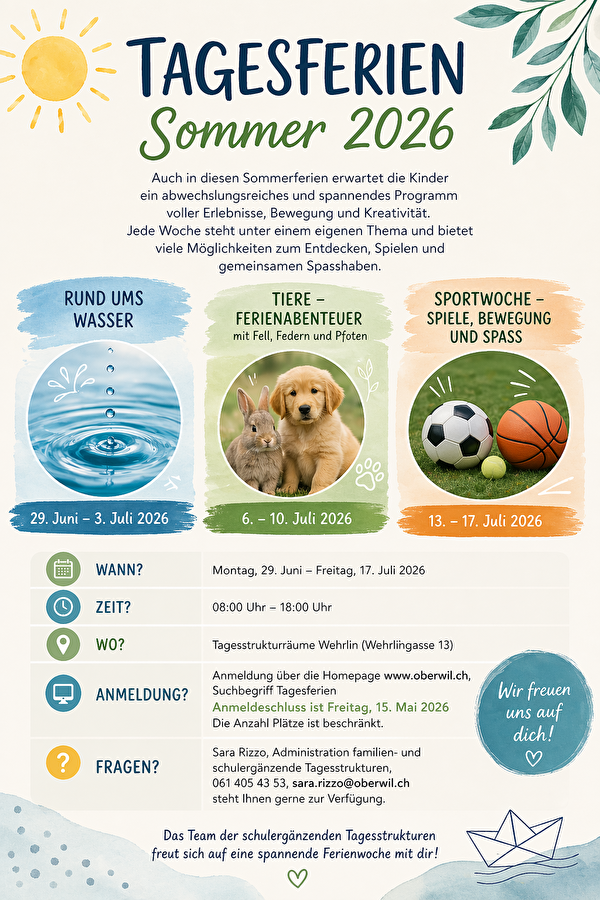 Zusammen machen Tagesferein Spass.