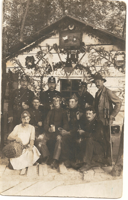 Historisches Foto der Grenzbesetzung.