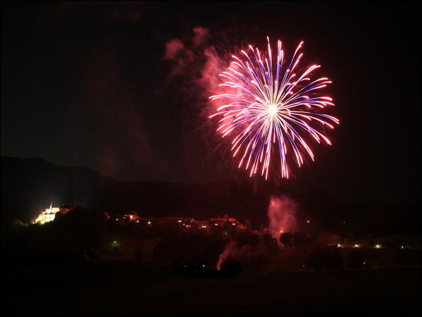 Feux d'artifice du 1er août à Gruyères