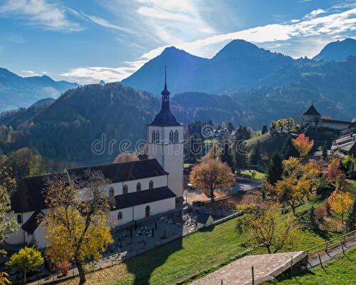 Eglise automne