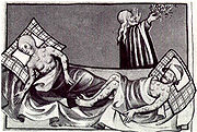 Illustration de la peste (1411)