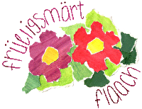 Logo Früeglismärt Flaach mit Frühlingsblumen