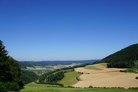 Aussicht von einem der Oberhöfler Wanderwege