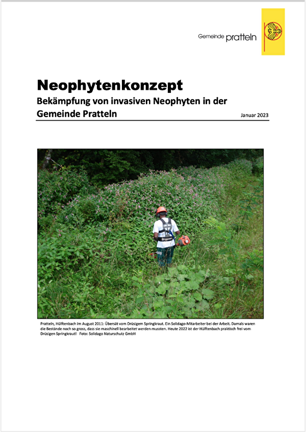Gemeinde Pratteln Neophytenkonzept Neophyten Umwelt Natur