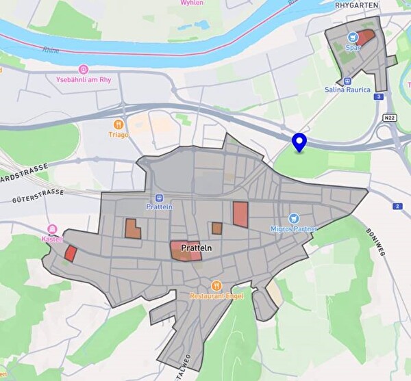 Nutzungszone innerhalb der Gemeinde