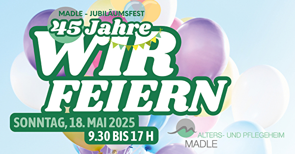 Flyer Jubiläumsfest Madle