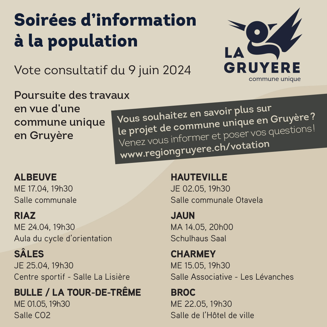 soirées information 2024 commune unique