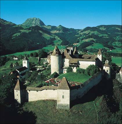 Château de Gruyère avec Moléson