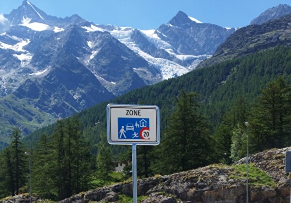 Begegnungszone Saas-Fee