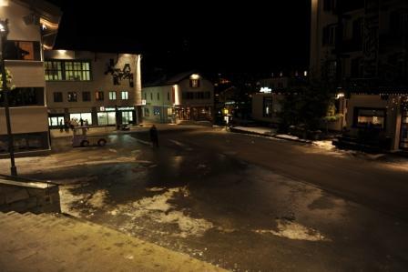 Die Beleuchtung auf dem Dorfplatz nach der Realisierung des Beleuchtungskonzeptes