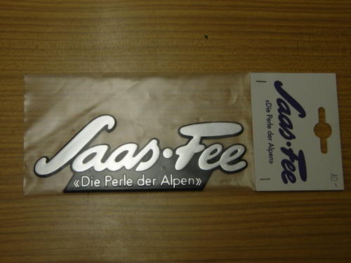 Autoschild Saas-Fee - Die Perle der Alpen