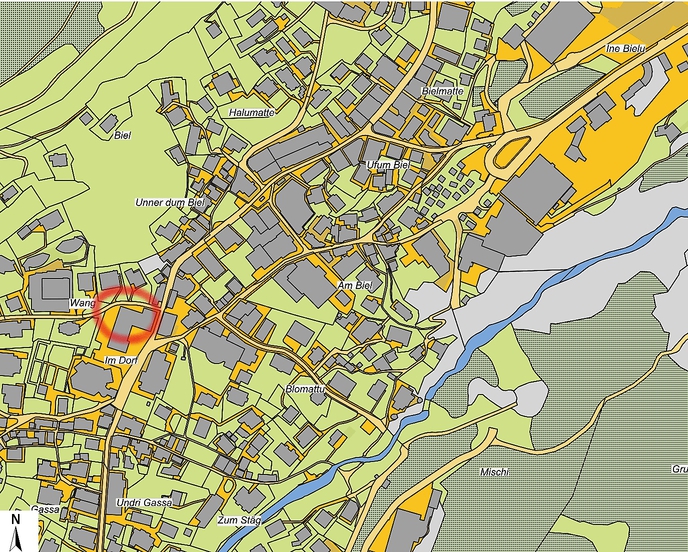 Lageplan Gemeindehaus Saas-Fee