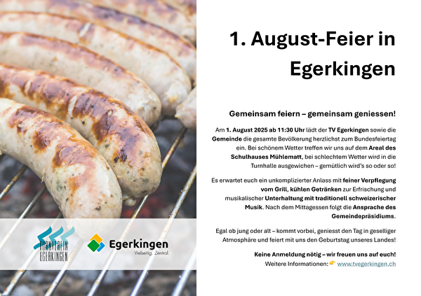 Flyer 1. August-Feier