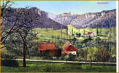 Postkarte, Standort Höhenweg, Richtung Mariastein