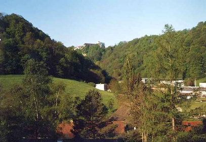 Flühmühle, Standort Höhenweg, Richtung Mariastein