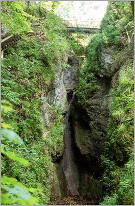 Der 'Lothar' hat der Schlucht zu einem neuen Steg verholfen