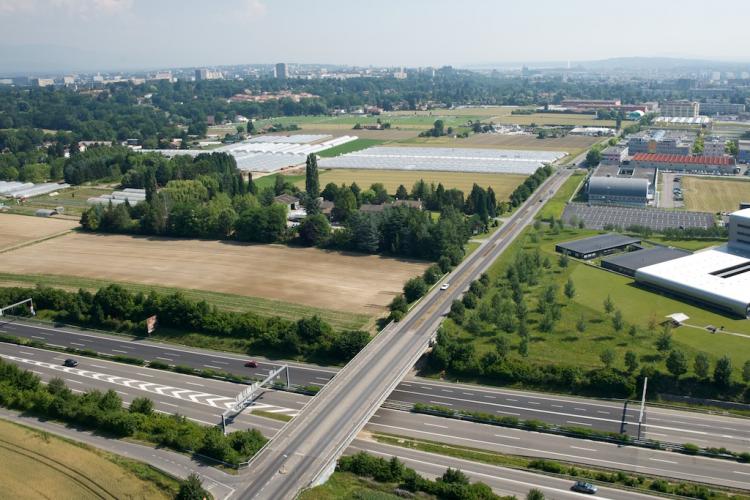 Vue aérienne du futur quartier des Cherpines